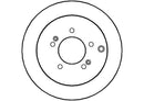 Disctech Brake Disc - Fits Hyundai, Mitsubishi - ABD2056 - Rear Axle