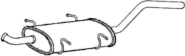 Klarius MZ943H - Box With Centre Pipe  - Fits Mercedes Viano