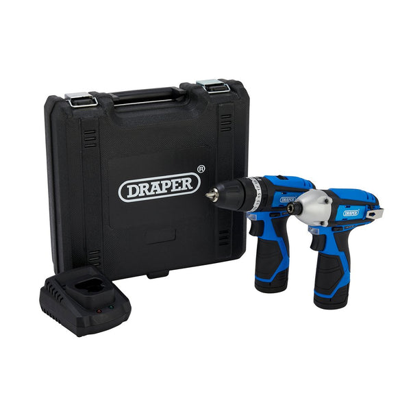 Draper 12V Combi Drill+Driver Twin Pk - 70257
