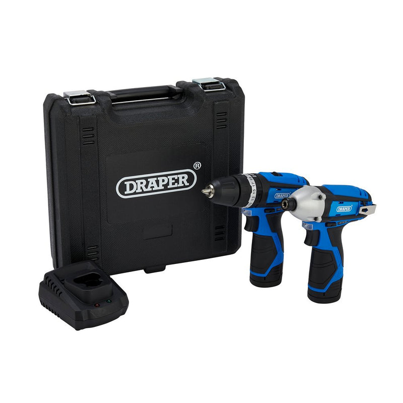 Draper 12V Combi Drill+Driver Twin Pk - 70257