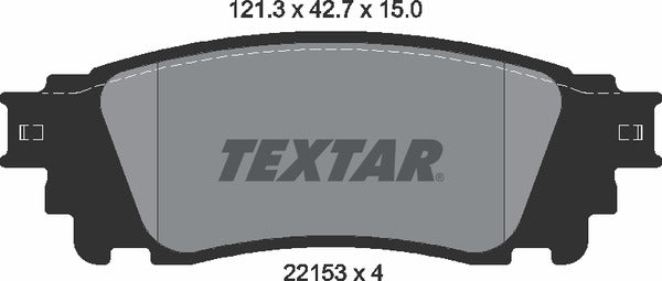 Textar Brake Pad Set - 2215301