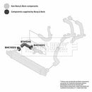 Borg & Beck Heat Exchanger Hose Part No -BTH1046