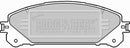 Borg & Beck Front Brake Pad Set -BBP2289