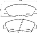 Honda Brake Pad Set - Padtech PAD1533