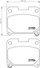 Mintex Brake Pad Set fits -Toyota MDB1839 (also fits other vehicles)