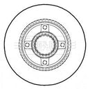Borg & Beck Brake Disc Single Part No -BBD5935S
