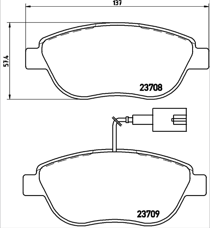 Brembo Brake Pad Set - P23137