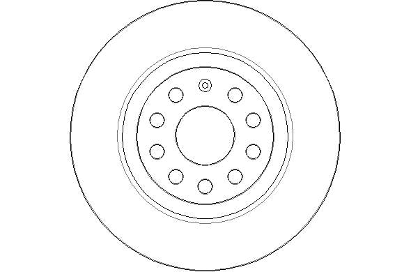 Disctech Brake Disc - Fits Audi, Fiat - ABD2609 - Rear Axle