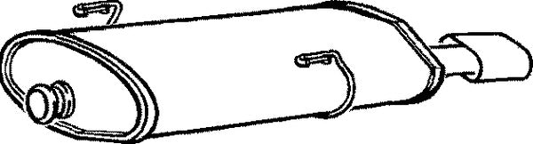 Klarius PG568L - Box With Tail Pipe  - Fits Peugeot 206 2.0i