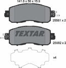 Textar Brake Pad Set - 2558101