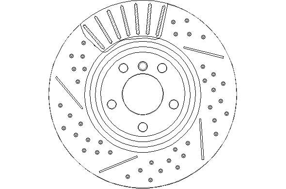 Disctech Brake Disc - Fits Bmw, Ford - ABD3340 - Rear Axle