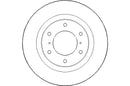 Disctech Brake Disc - Fits Mitsubishi - ABD3136 - Front Axle