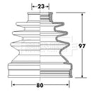 Borg & Beck Cv Joint Boot Kit Part No -BCB6310