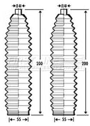 First Line Steering Gaiter Kit Part No -FSG3296