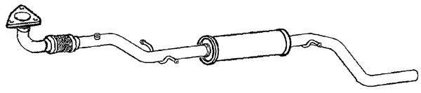 Klarius GM742K - Box With Centre Pipe  - Fits Opel Meriva B 1.4