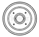Borg & Beck Brake Drum (Single) -BBR7085
