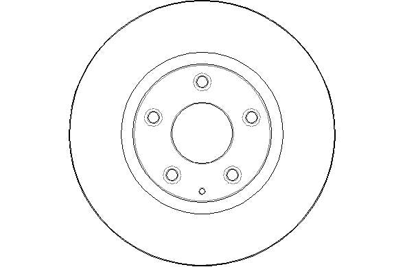 Disctech Brake Disc - Fits Mazda, Nissan - ABD2616 - Front Axle