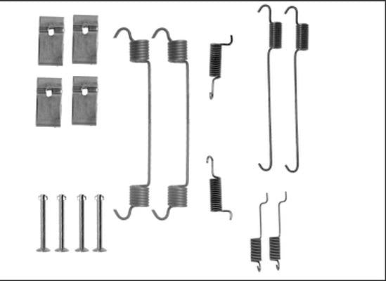 Textar Brake Shoe Fitting Kit - 97041100