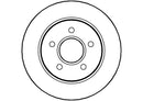Disctech Brake Disc - Fits Ford - ABD2166 - Rear Axle