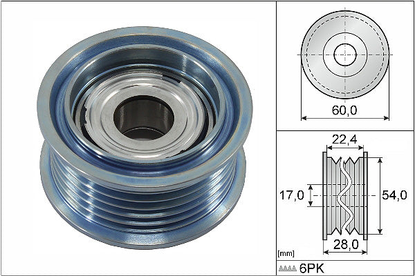 INA Deflection/Guide Pulley - V-Ribbed Belt - Part No - 532090010