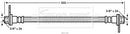 Borg & Beck Brake Hose Part No -BBH7566