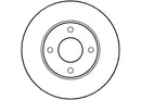 Disctech Brake Disc - Fits Ford, Volvo - ABD3490 - Front Axle