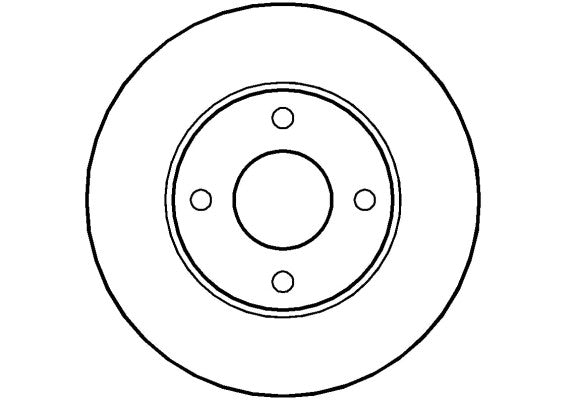 Disctech Brake Disc - Fits Ford, Volvo - ABD3490 - Front Axle