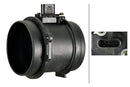 HELLA 8ET 358 166-471 Mass Air Flow Sensor - 5-pin connector - Pipe-neck