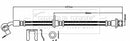 Borg & Beck Brake Hose Part No -BBH7989