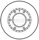 Borg & Beck Brake Disc Pair Part No -BBD4793