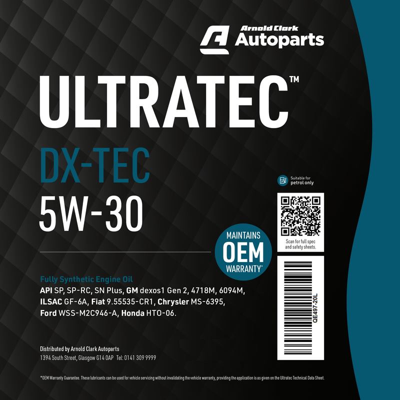 Ultratec DX-TEC 5W30 - 5 Litre Engine Oil