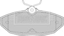 Borg & Beck Brake Pad Set - BBP1743