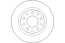 Disctech Brake Disc - Fits Alfa romeo, Mazda - ABD3229 - Rear Axle