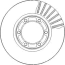Disctech Brake Disc - Fits Alfa romeo, Bedford - ABD3409 - Front Axle