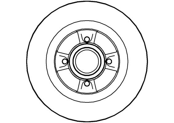 Disctech Brake Disc - Fits Honda, Renault - ABD2797 - Rear Axle