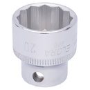 Elora 20mm BI-HEX Socket 3/8"Drive - 25961