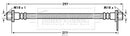 Borg & Beck Brake Hose Part No -BBH7561