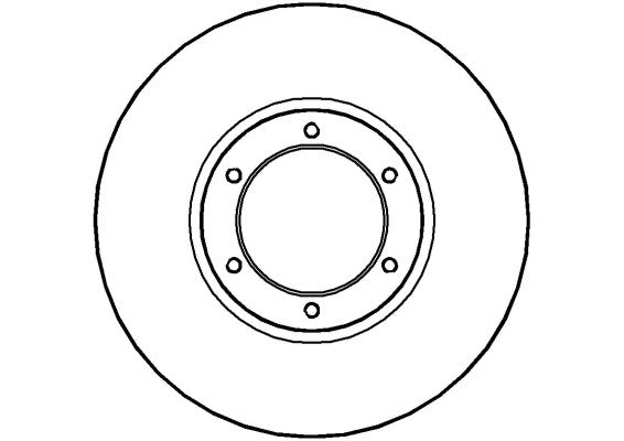 Disctech Brake Disc - Fits Citroën, Nissan - ABD2916 - Front Axle