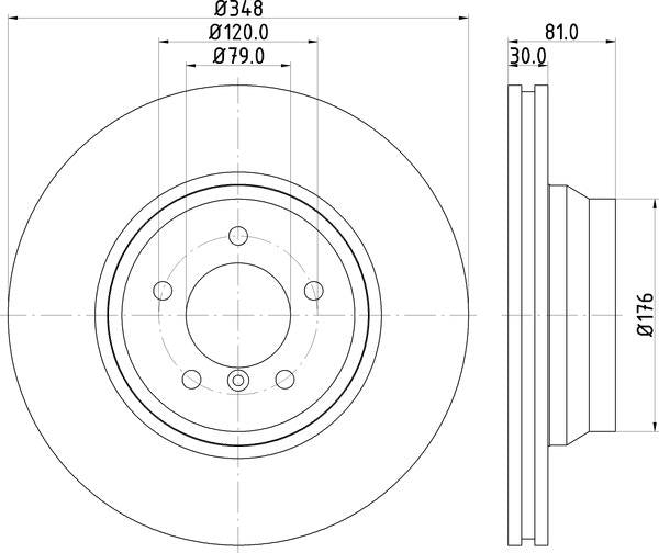 Mintex Brake Discs fits -BMW V324:5 MDC1792 (also fits other vehicles)