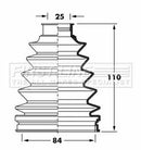 First Line Cv Joint Boot Kit Part No -FCB6054