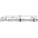 Borg & Beck Brake Hose Part No -BBH7253