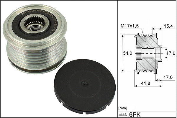 INA Alternator Freewheel Clutch - Part No - 535031710