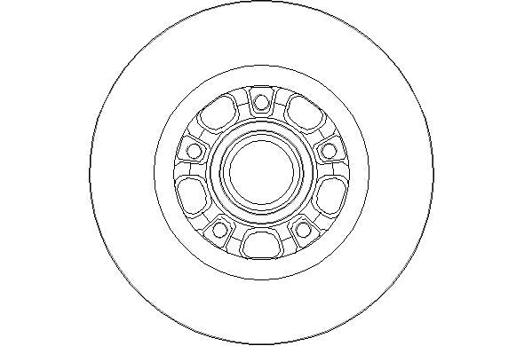 Disctech Brake Disc - Fits Fiat, Nissan - ABD3192 - Rear Axle