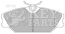 Key Parts Brake Pad Set -KBP1708