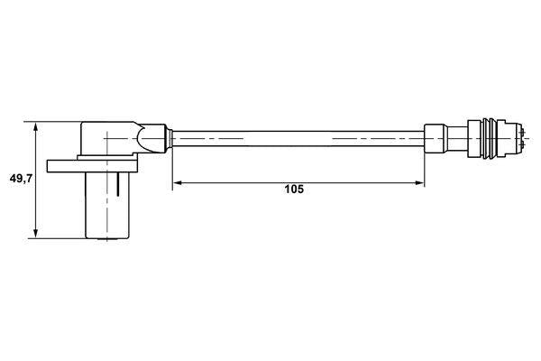 Bosch Wheel Speed Sensor Part No - 0265006344