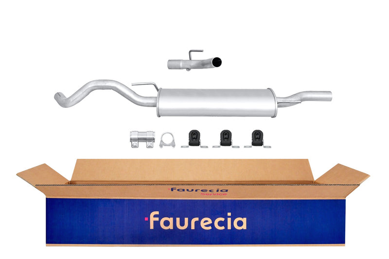 FAURECIA 8LD 366 036-521 Rear Muffler - Easy2Fit® Kit - fits VW POLO III (6N1)