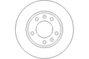 Disctech Brake Disc - Fits Citroën, Peugeot - ABD3199 - Rear Axle