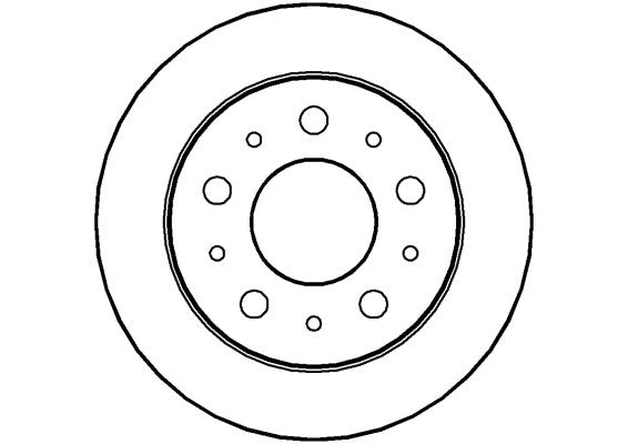 Disctech Brake Disc - Fits Citroën - ABD2172 - Rear Axle