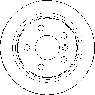 Disctech Brake Disc - Fits Mini, Tvr - ABD3259 - Rear Axle