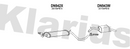 Klarius DN942X - Box With Centre Pipe  - Fits Nissan JUKE (F16_)1.0